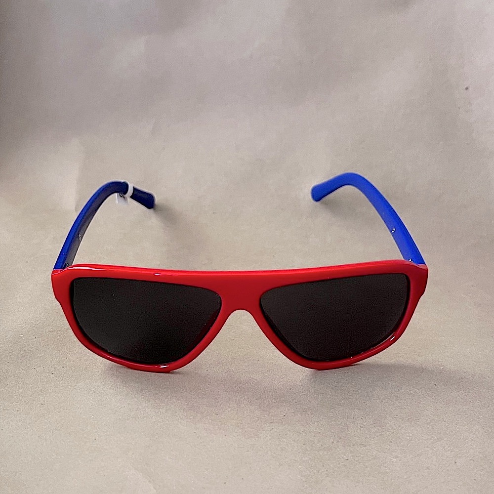 Red Blue Contrast Two Tone Sunglasses NEW WITH TAG